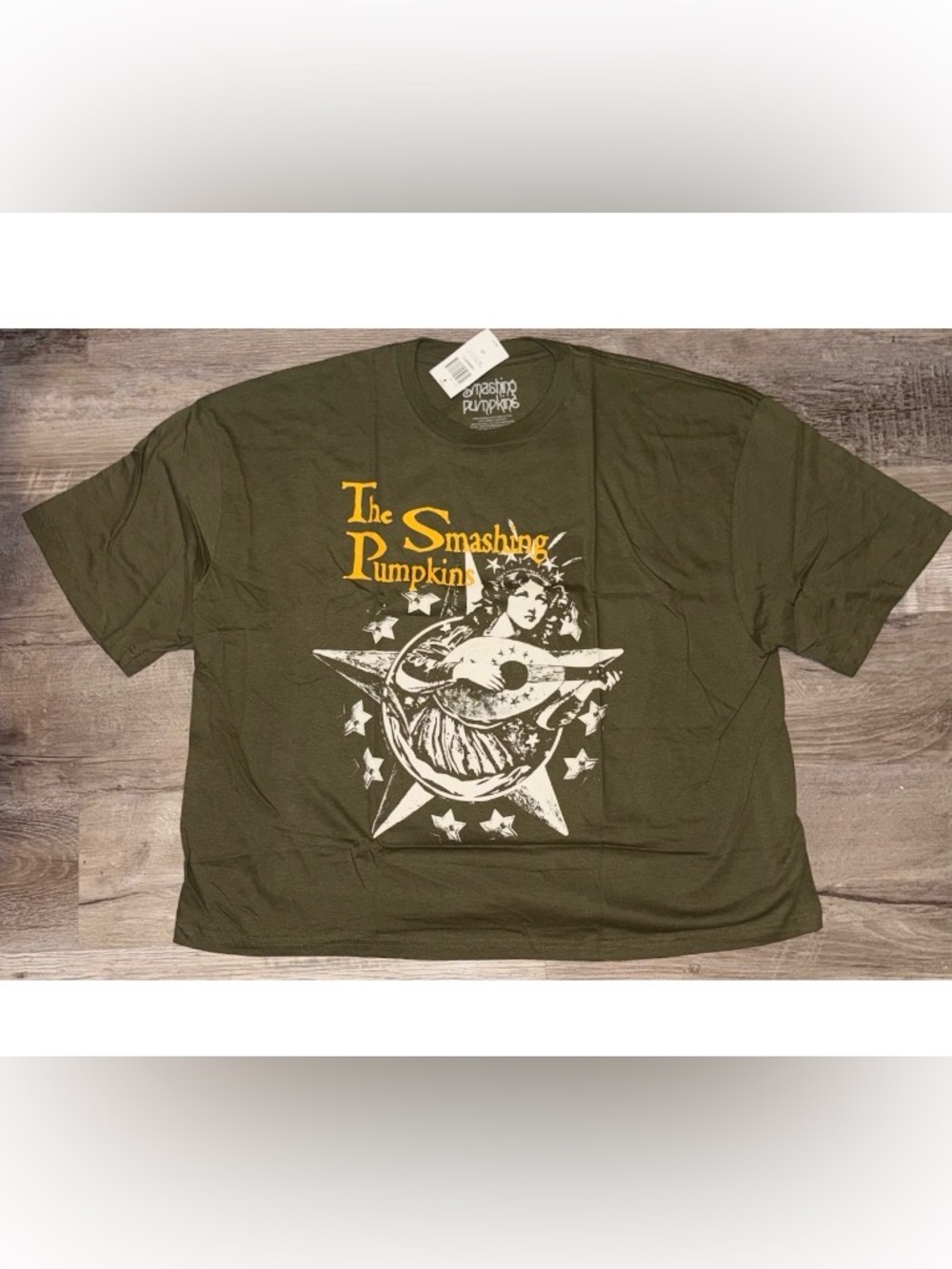 NWT Women's Smashing Pumpkins Crop Top Shirt Size 2X